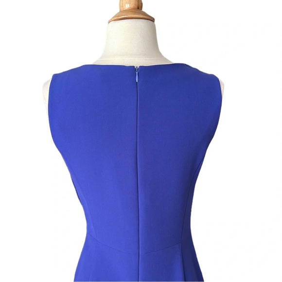 HALSTON HERITAGE Dress Ruched Ruffle Front Career Chic Office Siren Dress Size 2 - Picture 7 of 16